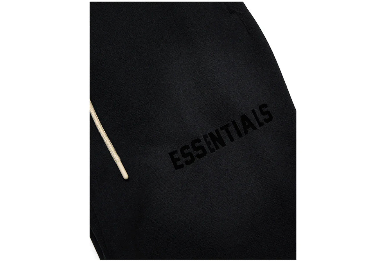 Fear of God Essentials Cream Drawstring Sweatpant Jet Black